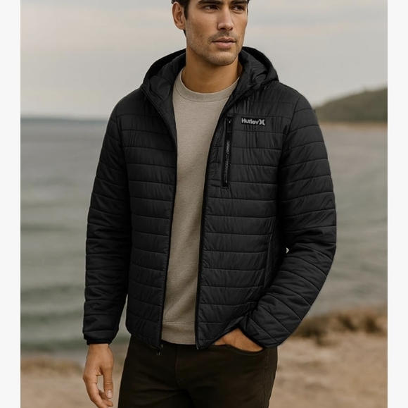 Hurley Balsam Packable Puffer Jacket Sz.M - Picture 3 of 11